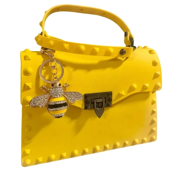 Gold and Yellow Bee Keychain - Picture 4 of 5